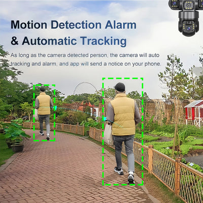 V380PRO 3 Lens WiFi Solar Camera 15MP 360 Outdoor Waterproof CCTV Night Vision - stepyours.com