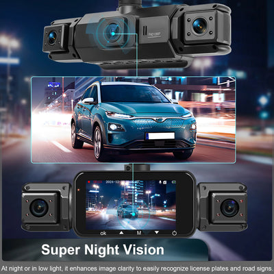 4 Channel Dashcam for Cars WiFi FHD 1080P Night Vision Loop Recording Kit - stepyours.com