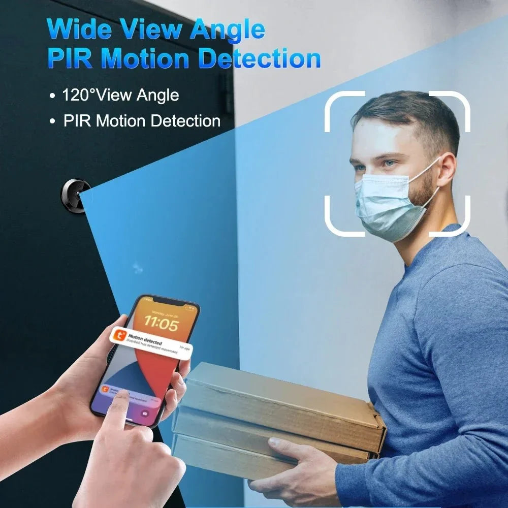 Awapow Tuya Wireless Doorbell 1080P Night Vision Display - stepyours.com