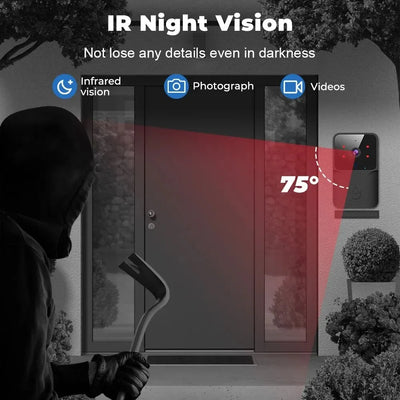 Smart WiFi Video Doorbell Night Vision Tuya Bundle - stepyours.com