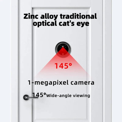 HD Peephole Doorbell 4.3 Inch Live View 1MP Night Vision - stepyours.com
