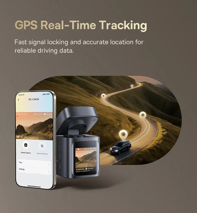 Baseus VD1 Pro 4K Dash Cam With Sony Sensor ADAS GPS WiFi6 STARVIS Night Vision - stepyours.com
