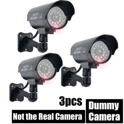 Eleopard Fake Security Camera - Waterproof Dummy CCTV With Red LED Add Hooks - stepyours.com