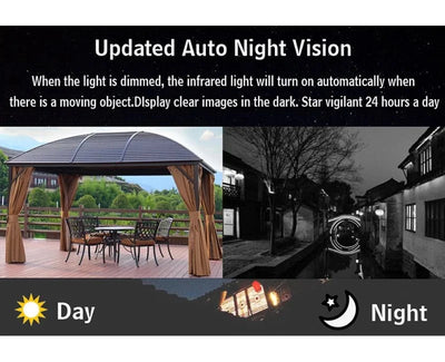 Camhipro 5MP 1080P WiFi Outdoor IP Camera for Home Surveillance - stepyours.com