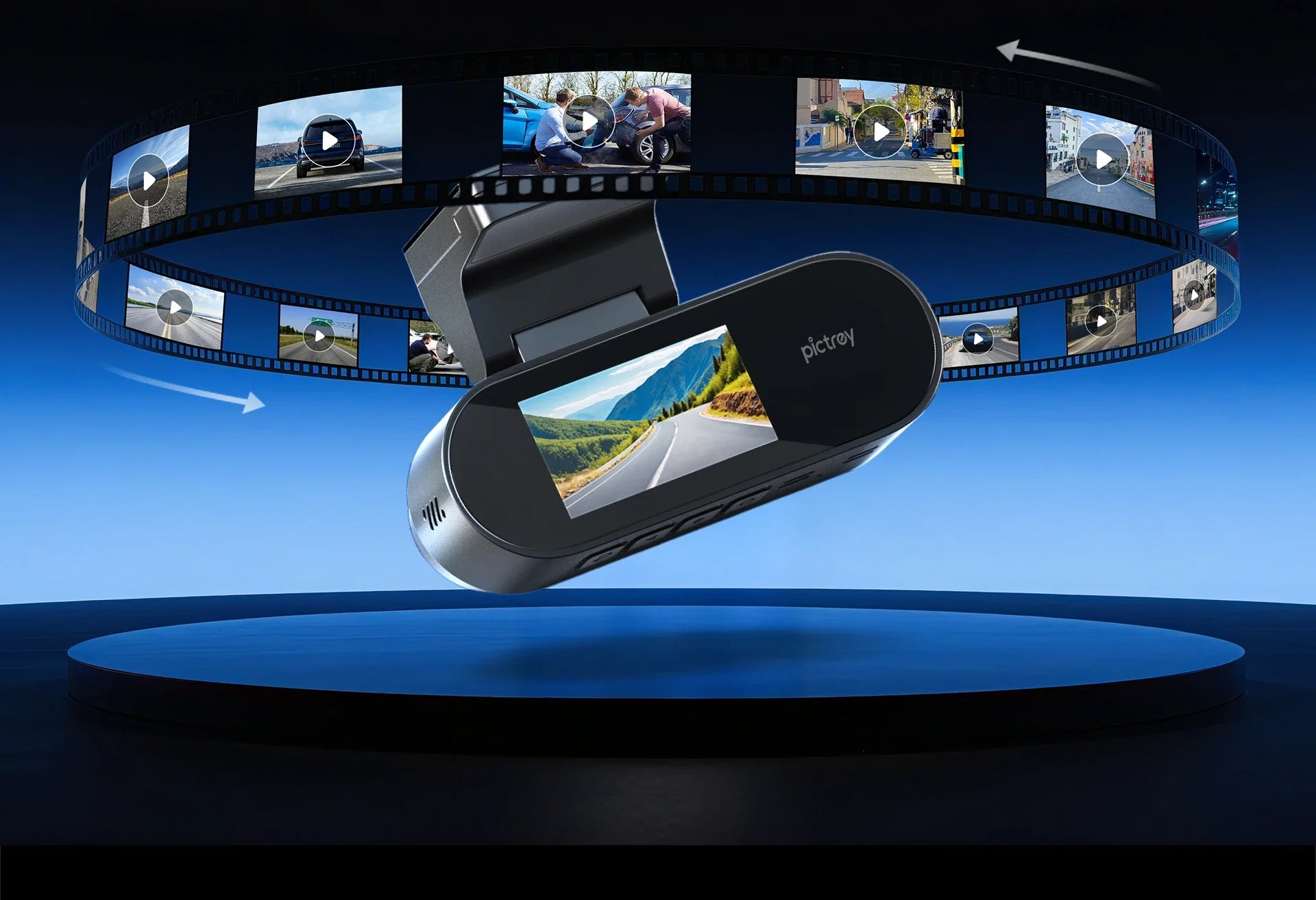Pictrey A400 4K Dash Cam With Built In ADAS WiFi 1.9 Inch IPS Screen - stepyours.com