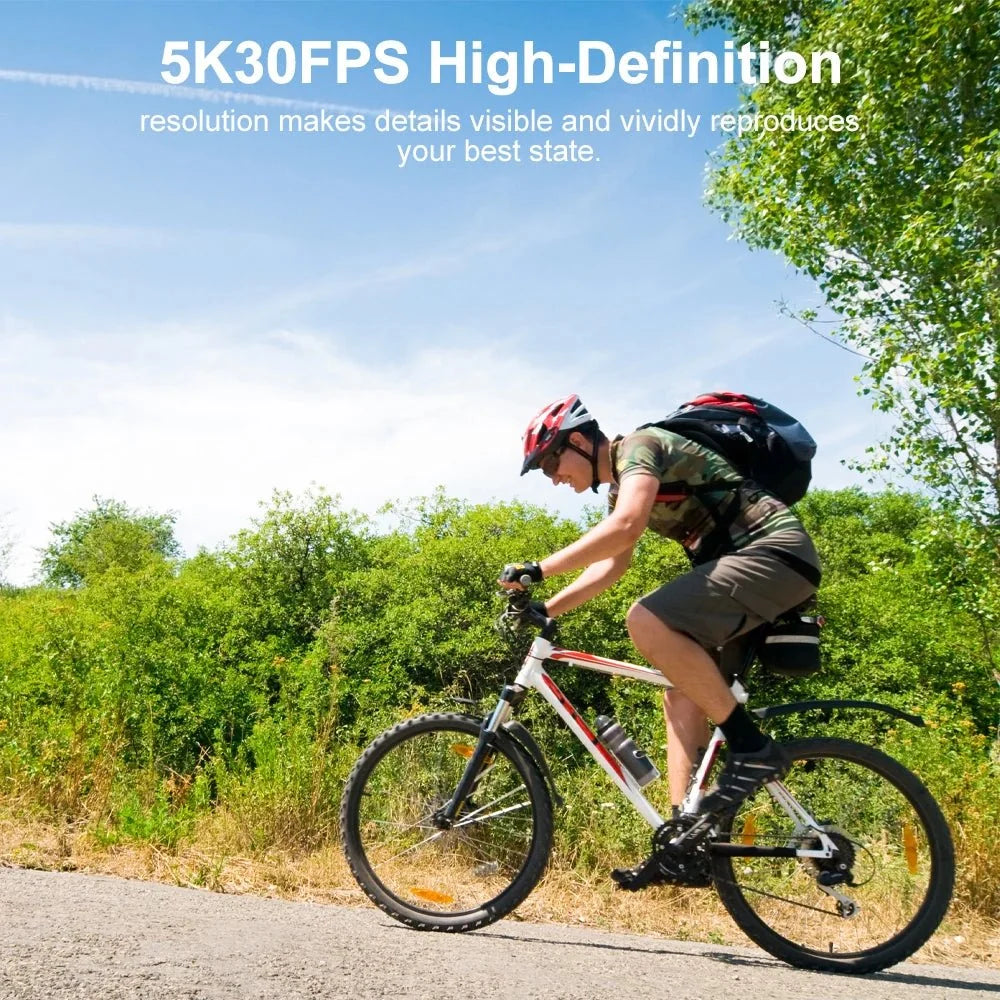 Ourlife MTR60 Action Camera 5K 30FPS Waterproof 2 Inch Touch LCD 4K60FPS WiFi - stepyours.com
