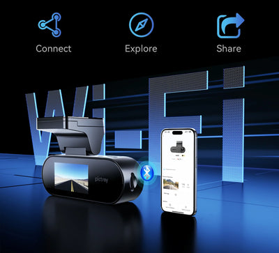 Pictrey A400 4K Dash Cam With Built In ADAS WiFi Night Vision Parking Monitor - stepyours.com