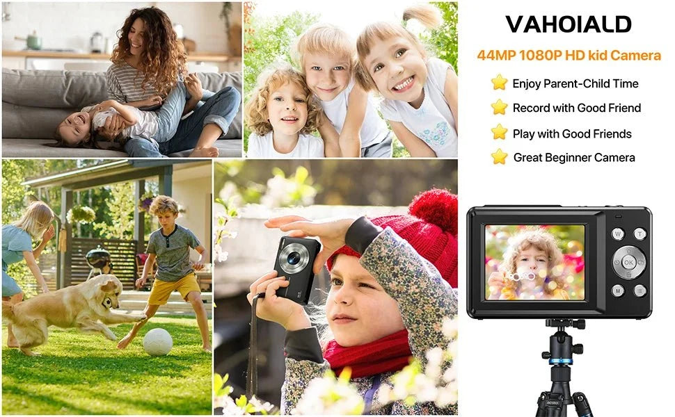 2024 Digital Camera 2.4 Inch 1080P Rechargeable For Kids Beginner Gift - stepyours.com