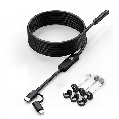 Android IOS 2 In 1 Endoscope Camera - Type C Waterproof Borescope - stepyours.com