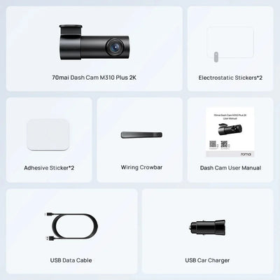 70mai M310 Plus 2K Dash Cam With English Voice Control 1440P WDR Parking WiFi 6 - stepyours.com