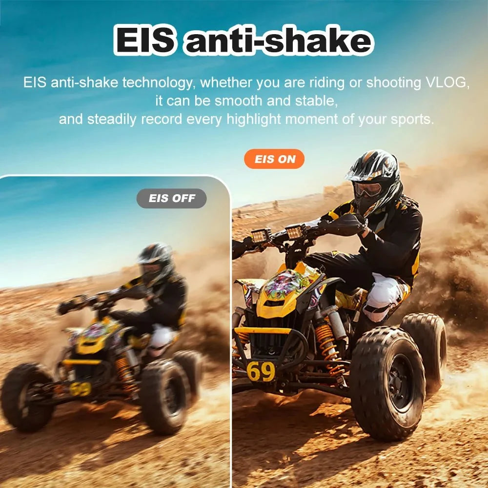 Ourlife 5K Action Camera 4K60FPS 2 Inch Touch Screen WiFi 30M Waterproof Bicycle - stepyours.com
