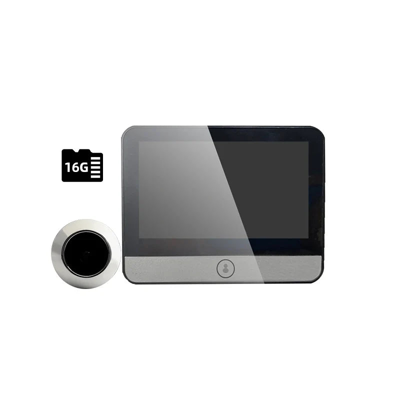 Smart Cat Eye Doorbell 4.3 Inch IPS Display 2K Video - stepyours.com