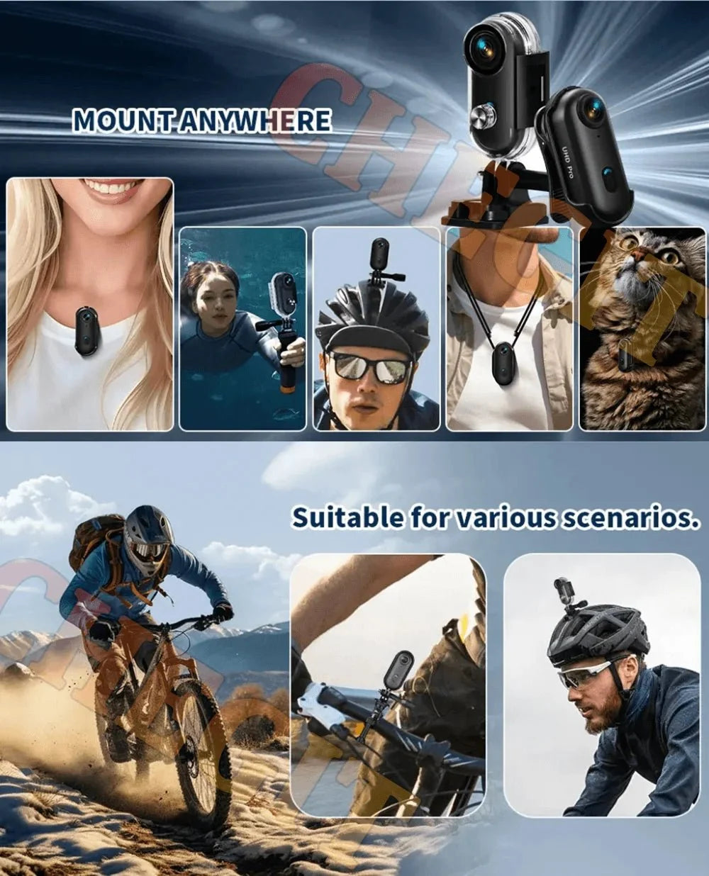 4K Motorcycle Mini Action Camera WiFi POV Recorder Lightweight Sport Cam - stepyours.com