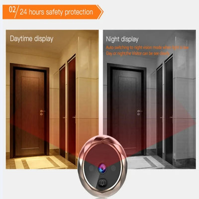2.8 Inch Video Doorbell Peephole Camera With Motion - stepyours.com