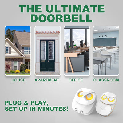 HTZSAFE Wireless Doorbell Chime 300M Range Waterproof Garden - stepyours.com