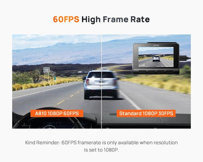 70mai A810 4K Dash Cam HDR GPS ADAS With 4G Parking DVR - stepyours.com