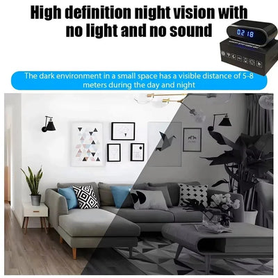 Full HD Mini WiFi Clock Camera With Remote Viewing - stepyours.com