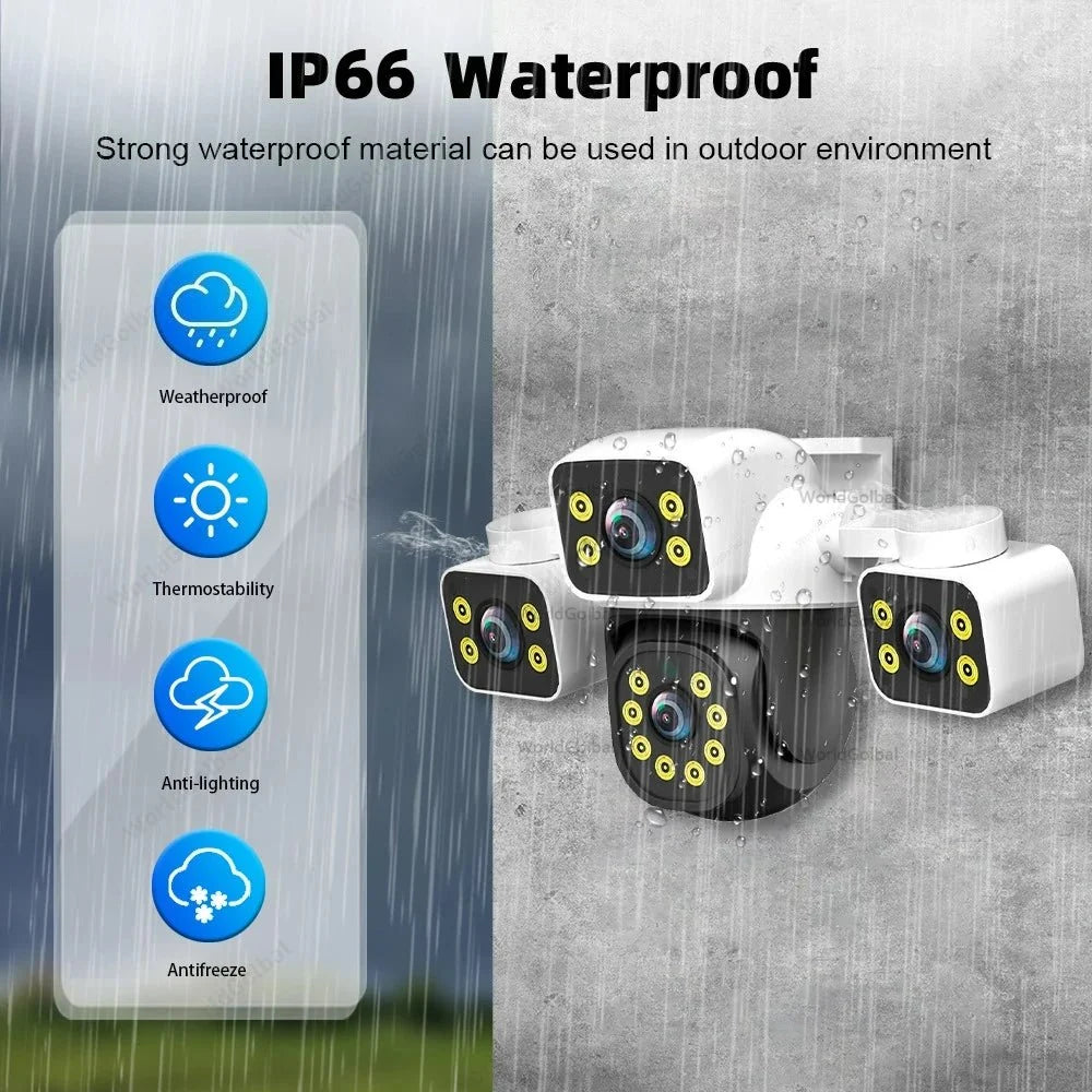Tuya Smart 15MP 3 Lens AI Outdoor CCTV With Auto Tracking And WiFi Alarm - stepyours.com