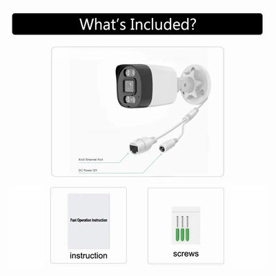 XM 5MP AI IP Camera PoE CCTV Outdoor Security Waterproof NVR System Xmeyepro - stepyours.com