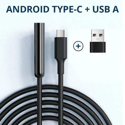 USB Type - C Flexible Endoscope Camera - 7mm Lens With 6 LEDs For Android OTG - stepyours.com