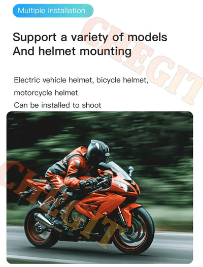 4K WiFi POV Mini Action Camera Magnetic Pocket Vlog Cam Helmet Mount for Bike - stepyours.com