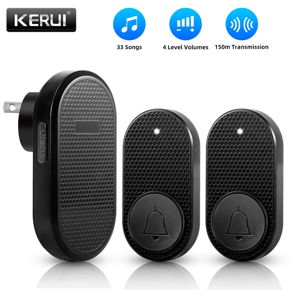 Kerui M558 Wireless Doorbell 32 Melodies Adjustable Volume - stepyours.com