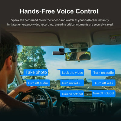 KAWA D5 2K Dash Cam For Car DVR With WiFi Voice Control WDR - stepyours.com
