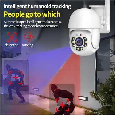 Tuya 4MP PTZ Outdoor WiFi Security Camera - IP66 Weatherproof AI Tracking - stepyours.com