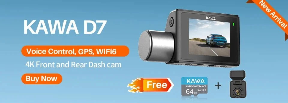 Kawa Mini 3 Pro 2K Car Dash Cam With WiFi App Voice Control Parking - stepyours.com