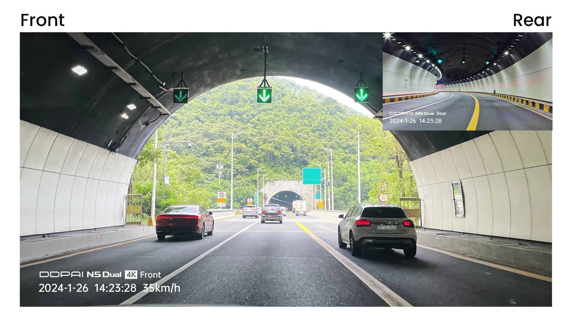 DDPAI N5 Dual 4K HDR Dash Cam Front Rear AI Night Vision WiFi 6 GPS ADAS - stepyours.com
