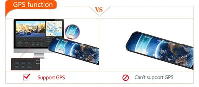 ACCEO Car DVR 10 Inch Rear View Mirror Dash Cam With WiFi 2K Front 1080P Rear - stepyours.com