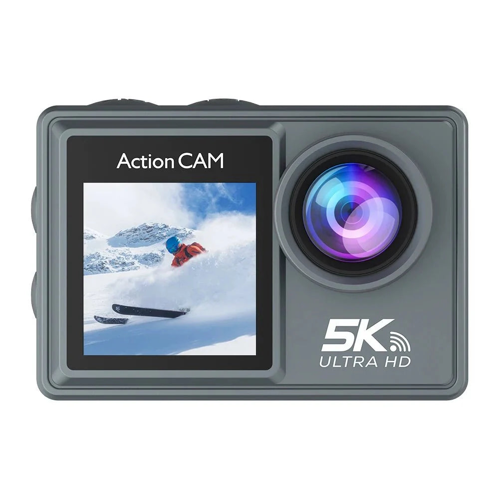 Adventure Ready Action Camera 5K 4K60FPS Dual IPS Touch LCD Waterproof 30M - stepyours.com