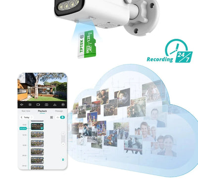 8MP 4K IP Camera WiFi Bullet Outdoor With AI Human Detection - stepyours.com
