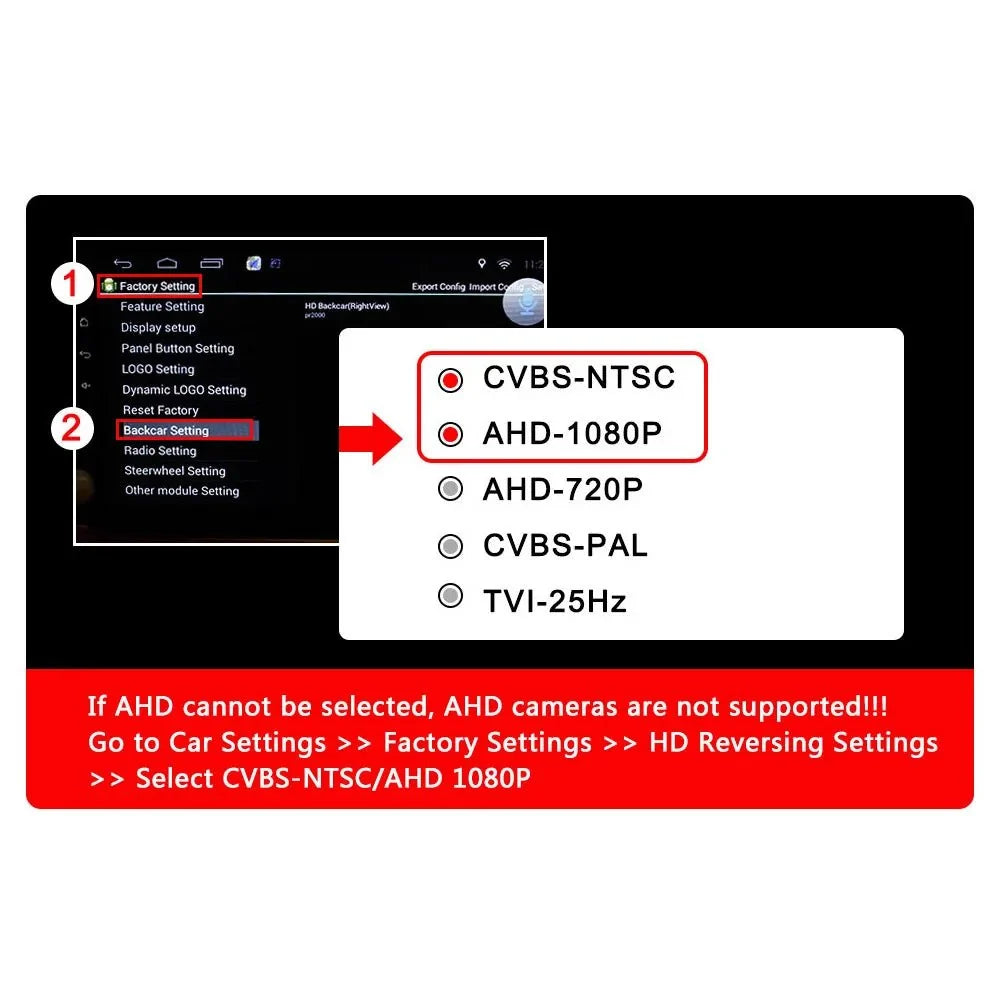SMARTOUR AHD 1080P Reversing Camera Night Vision CVBS 6M Cable - stepyours.com