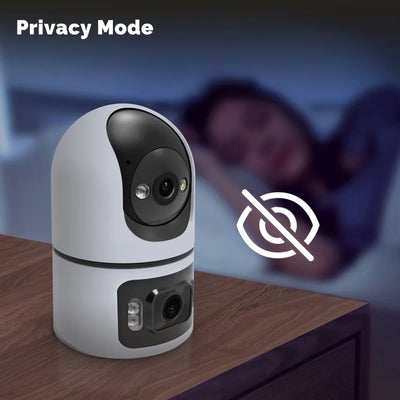 Moes Tuya WiFi Indoor Smart Camera 4MP Dual Lens Night Vision Two Way Audio - stepyours.com