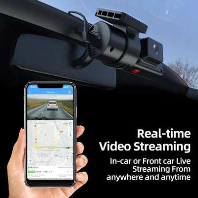 Jimi JC181 Mini 4G Dash Cam Dual Lens Live Stream GPS Tracking WiFi Hotspot - stepyours.com