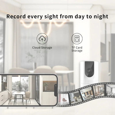 Indoor Pet Camera With Phone App 1080P WiFi Security Camera Foldable - stepyours.com