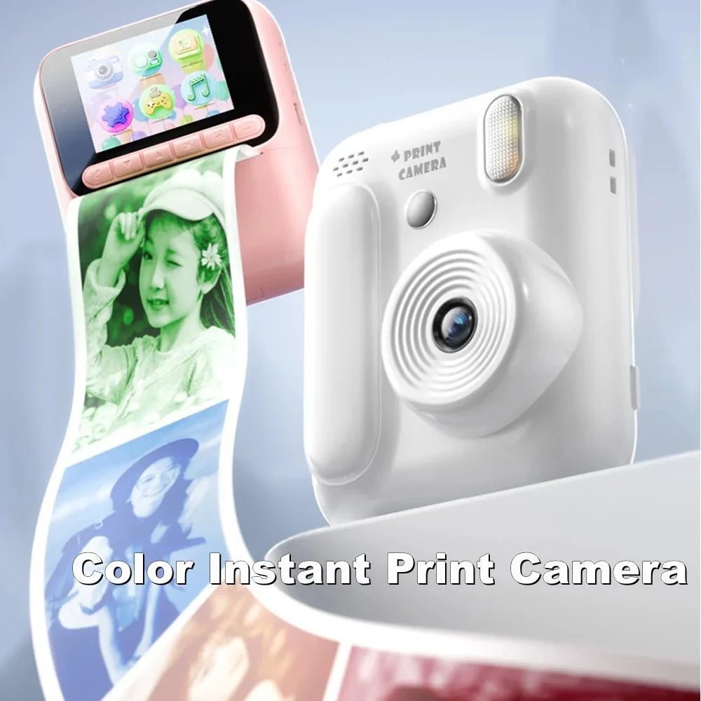 Kids Color Printing Instant Camera 32GB 1080P Digital Photo Video Gift - stepyours.com