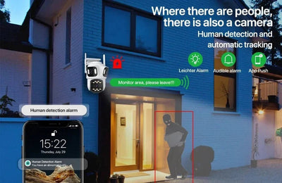 AI Tracking IP Camera for Home Security - Enovarah