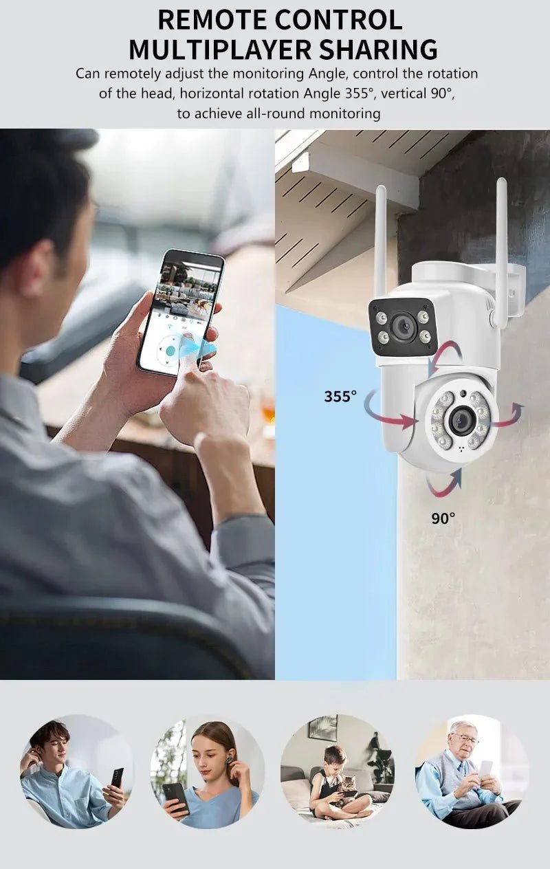 AI Tracking Outdoor Camera For Home Use - Enovarah