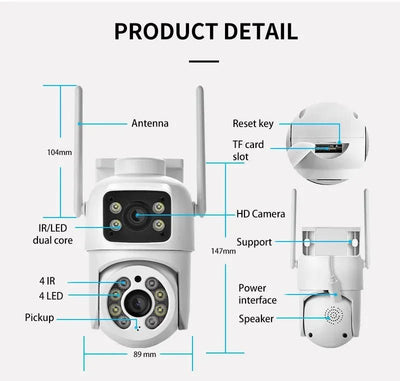 AI Tracking Outdoor Camera For Home Use - Enovarah