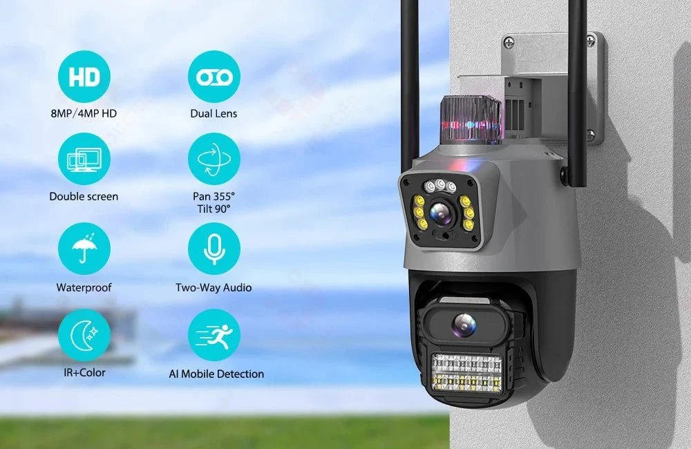 AI Tracking Outdoor PTZ Cameras for Home Security. - Enovarah
