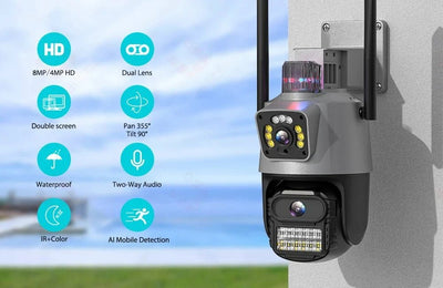 AI Tracking Outdoor PTZ Cameras for Home Security. - Enovarah