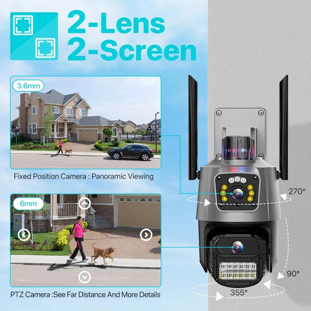 AI Tracking Outdoor PTZ Cameras for Home Security. - Enovarah
