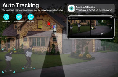 AI Tracking Outdoor PTZ Cameras for Home Security. - Enovarah