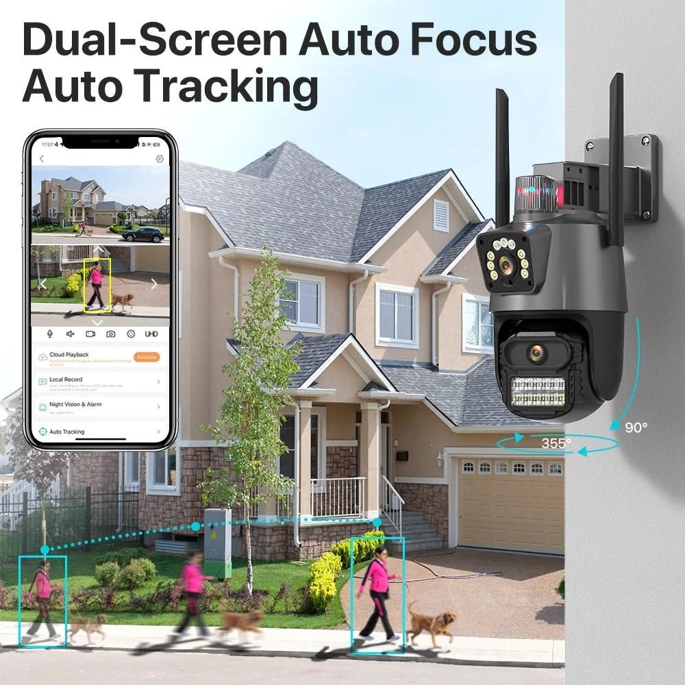 AI Tracking Outdoor PTZ Cameras for Home Security. - Enovarah