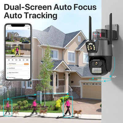 AI Tracking Outdoor PTZ Cameras for Home Security. - Enovarah