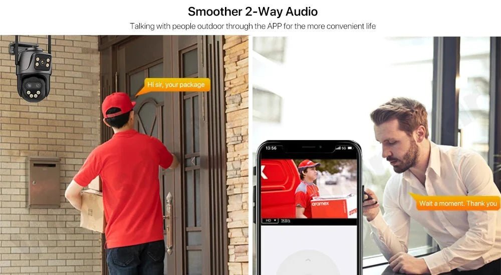 Auto Tracking Outdoor Camera For Home - Enovarah