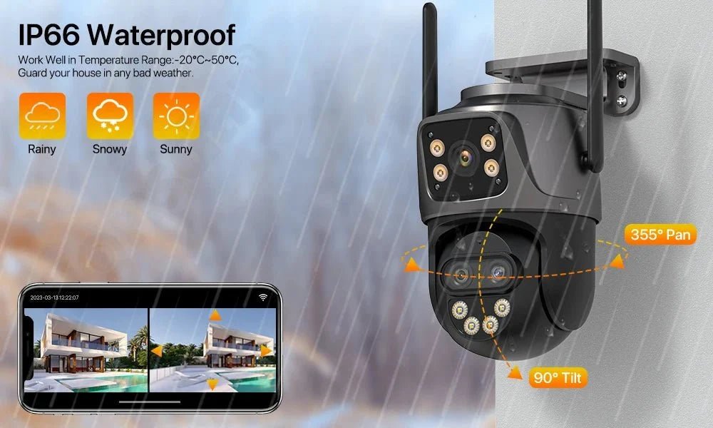 Auto Tracking Outdoor Camera For Home - Enovarah