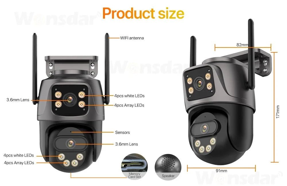 Auto Tracking Outdoor Camera For Home - Enovarah